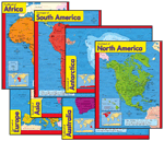 Continents Learning Charts Combo Pack