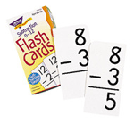 Subtraction 0-12 Flash Cards