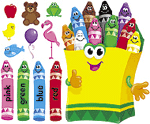 Colorful Crayons Bulletin Board Set