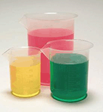 Polypropylene Graduated Beaker - 2000ml - 3 Pack