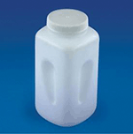 Square Wide Mouth Polyproylene Bottle 4 litre