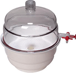 12 Inch Vacuum Dessicator - White Base