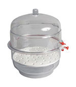 10 Inch Vacuum Dessicator - Clear Base