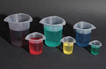 6 Size Plastic Tri-Corner Beaker Set - Pack 30
