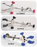 2-prong Burette Clamp With Boss Head - Cork Coated Grips