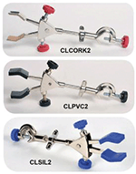 2-prong Burette Clamp With Boss Head - PVC Coated Grips