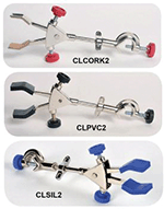 2-prong Burette Clamp With Boss Head - Silicone Coated Grips