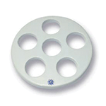 Porcelain Desiccator Plate With Large Holes - 140mm diameter