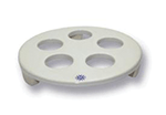 Porcelain Desiccator Plate With Stand - 95mm diameter