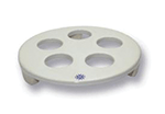 Porcelain Desiccator Plate With Stand - 142mm diameter