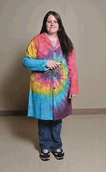 Tie-dyed Laboratory Coat - Double Extra Large