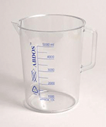 Beakers With Handle - Printed Graduations - PMP - 100ml