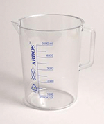 Beakers With Handle - Printed Graduations - PMP - 1000ml