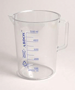 Beakers With Handle - Printed Graduations - PMP - 2000ml