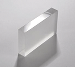 Glass Block With Two Frosted Sides - 114mm X 63mm X 19mm