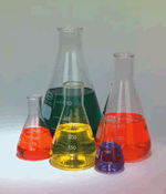 Glass Erlenmeyer Flask Set of 5